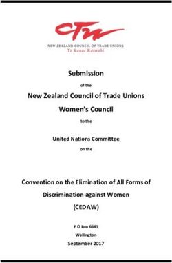 Submission New Zealand Council of Trade Unions Women's Council - (CEDAW) Convention on the Elimination of All Forms of Discrimination against ...