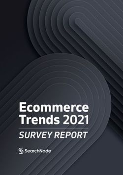 Ecommerce Trends 2021 - SURVEY REPORT - SearchNode