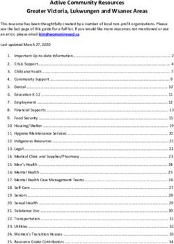 Active Community Resources Greater Victoria, Lukwungen and Wsanec Areas