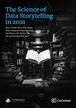 The Science of Data Storytelling in 2021 - Four Trends That Will Shape How Companies Drive Business Decisions with Data in the UK and Europe This ...