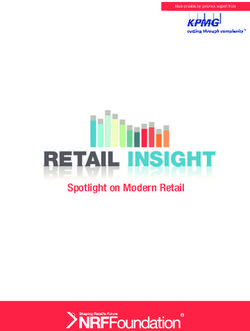 RETAIL INSIGHT Spotlight on Modern Retail