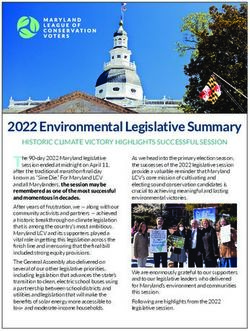 2022 Environmental Legislative Summary - HISTORIC CLIMATE VICTORY HIGHLIGHTS SUCCESSFUL SESSION