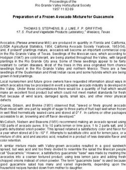 Preparation of a Frozen Avocado Mixture for Guacamole