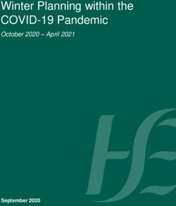Winter Planning within the COVID-19 Pandemic - October 2020 - April 2021 - September 2020 - HSE