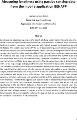 Measuring loneliness using passive sensing data from the mobile application BEHAPP