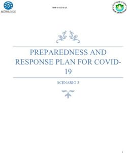PREPAREDNESS AND RESPONSE PLAN FOR COVID- 19 - SCENARIO 3 - RVO