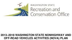 2013-2018 WASHINGTON STATE NONHIGHWAY AND OFF-ROAD VEHICLES ACTIVITIES (NOVA) PLAN