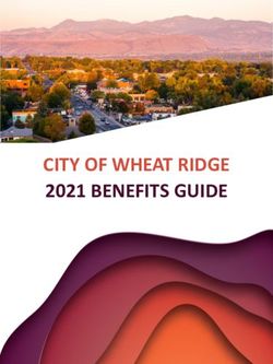CITY OF WHEAT RIDGE 2021 BENEFITS GUIDE