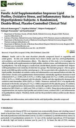 Ferulic Acid Supplementation Improves Lipid Profiles, Oxidative Stress, and Inflammatory Status in Hyperlipidemic Subjects: A Randomized ...