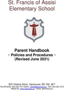 St. Francis of Assisi Elementary School - Parent Handbook