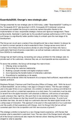 Essentials2020, Orange's new strategic plan - Orange Jobs