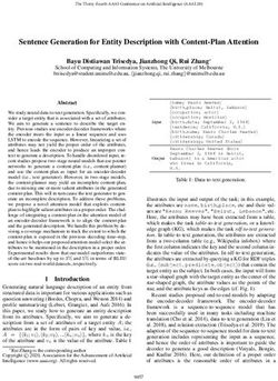 Sentence Generation for Entity Description with Content-Plan Attention