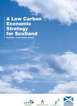 A Low Carbon Economic Strategy for Scotland - Scotland - A Low Carbon Society