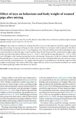 Effect of toys on behaviour and body weight of weaned pigs after mixing