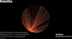 COVID-19 recovery for the tourism sector Restarting tourism what shape might the recovery of tourism in Australia take? - Deloitte