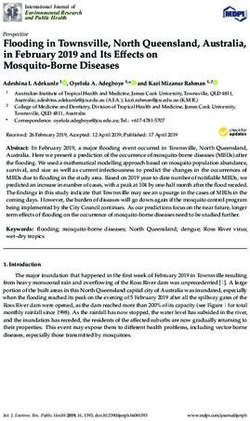 Flooding in Townsville, North Queensland, Australia, in February 2019 and Its Effects on Mosquito-Borne Diseases