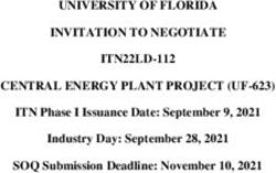 UNIVERSITY OF FLORIDA INVITATION TO NEGOTIATE ITN22LD-112 CENTRAL ENERGY PLANT PROJECT (UF-623) - ITN Phase I Issuance Date: September 9, 2021 ...