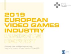 EUROPEAN VIDEO GAMES INDUSTRY INSIGHTS REPORT 2019 - By European Game Developers Federation (EGDF) Supported by Interactive Software Federation ...