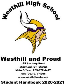 Student Handbook 2020-2021 - Stamford Public Schools