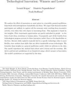 Technological Innovation: Winners and Losers