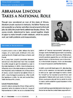 Abraham Lincoln Takes a National Role - teacher's guide primary source set