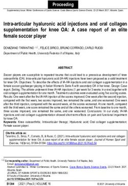 Intra-articular hyaluronic acid injections and oral collagen supplementation for knee OA: A case report of an elite female soccer player