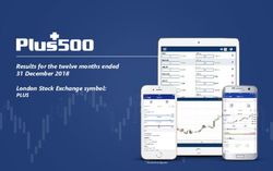 Results for the twelve months ended 31 December 2018 London Stock Exchange symbol: PLUS