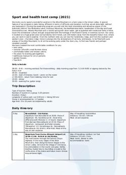 Sport and health tent camp (2021) - Altair-tour