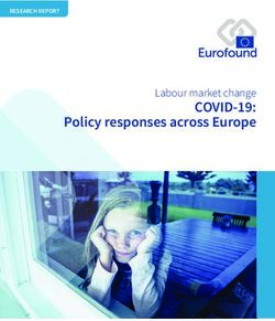 COVID-19: Policy responses across Europe - Labour market change - INAPP