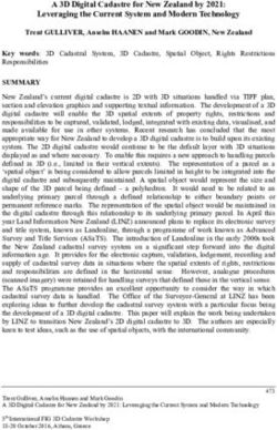 A 3D Digital Cadastre for New Zealand by 2021: Leveraging the Current System and Modern Technology - GDMC