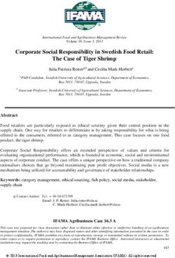 Corporate Social Responsibility in Swedish Food Retail: The Case of Tiger Shrimp
