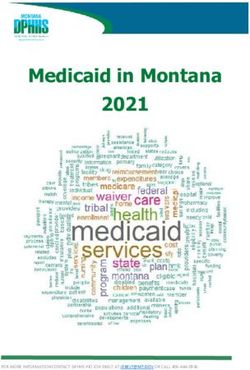 Medicaid in Montana 2021 - FOR MORE INFORMATION CONTACT DPHHS PIO JON EBELT AT OR CALL 406-444-0936.