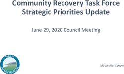 Community Recovery Task Force Strategic Priorities Update - June 29, 2020 Council Meeting