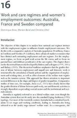 16 Work and care regimes and women's employment outcomes: Australia, France and Sweden compared - Manchester Open ...