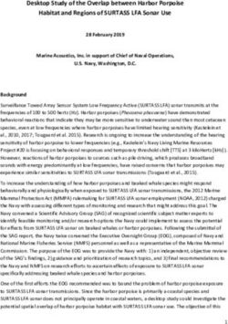 Desktop Study of the Overlap between Harbor Porpoise Habitat and Regions of SURTASS LFA Sonar Use