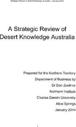 A Strategic Review of Desert Knowledge Australia - Prepared forthe Northern Territory Department of Business by Charles Darwin University
