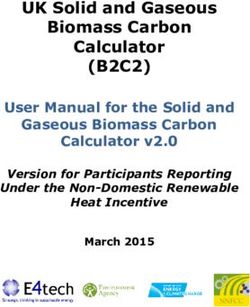 UK Solid and Gaseous Biomass Carbon Calculator - (B2C2) User Manual for the Solid and Gaseous Biomass Carbon Calculator v2.0 - Ofgem