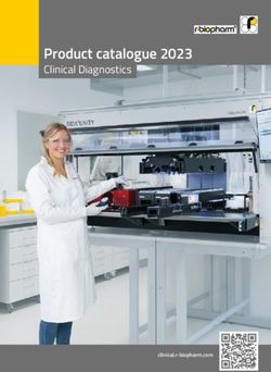 Product catalogue 2023 - Clinical Diagnostics - clinical.r-biopharm.com