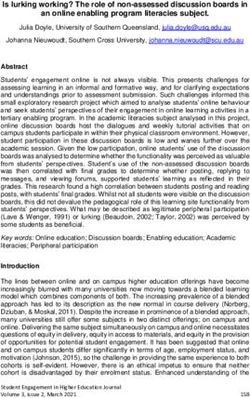 Is lurking working? The role of non-assessed discussion boards in an online enabling program literacies subject - Student Engagement in Higher ...