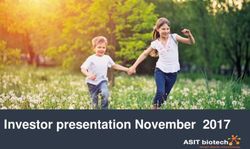 Investor presentation November 2017 - ASIT biotech