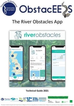 THE RIVER OBSTACLES APP - TECHNICAL GUIDE 2021 - THAMES21