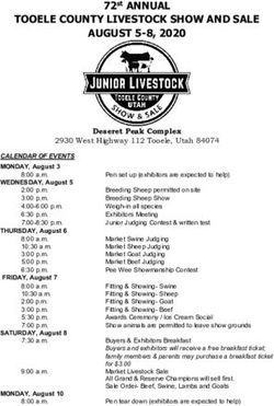 TOOELE COUNTY LIVESTOCK SHOW AND SALE - 72st ANNUAL - USU Extension