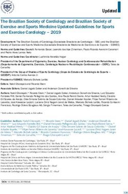The Brazilian Society of Cardiology and Brazilian Society of Exercise and Sports Medicine Updated Guidelines for Sports and Exercise Cardiology ...