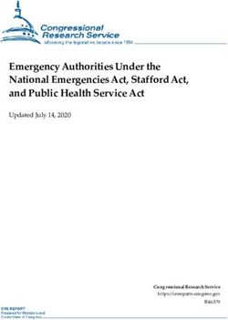 Emergency Authorities Under the National Emergencies Act, Stafford Act, and Public Health Service Act - Updated July 14, 2020
