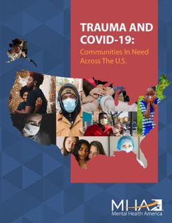 TRAUMA AND COVID-19: Communities In Need Across The U.S - Mental Health America
