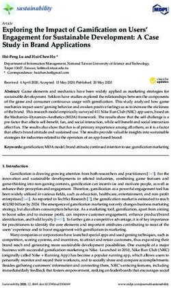 Exploring the Impact of Gamification on Users' Engagement for Sustainable Development: A Case Study in Brand Applications - MDPI