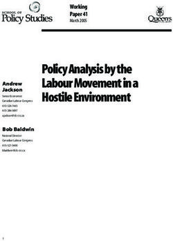 Policy Analysis by the Labour Movement in a Hostile Environment