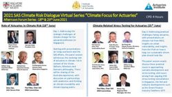 2021 SAS Climate Risk Dialogue Virtual Series "Climate Focus for Actuaries"