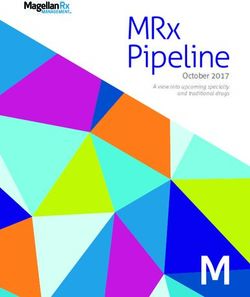 MRx Pipeline October 2017 - A view into upcoming specialty and traditional drugs - Magellan Rx