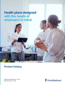 Health plans designed with the needs of employers in mind - Product Catalog California Small Business (1-100) Effective January 1, 2020 ...